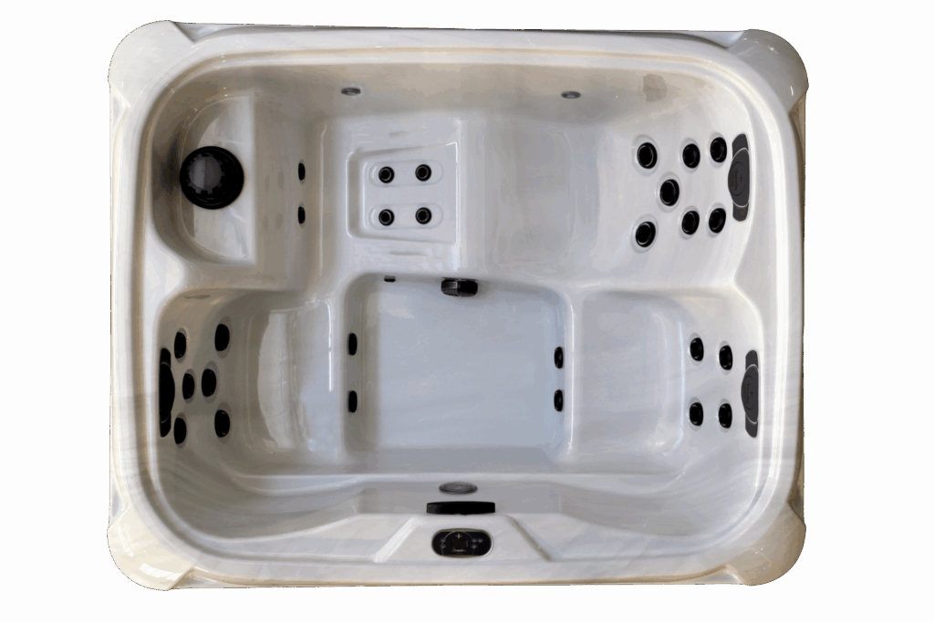 Alpha 2 hot tub, overhead view