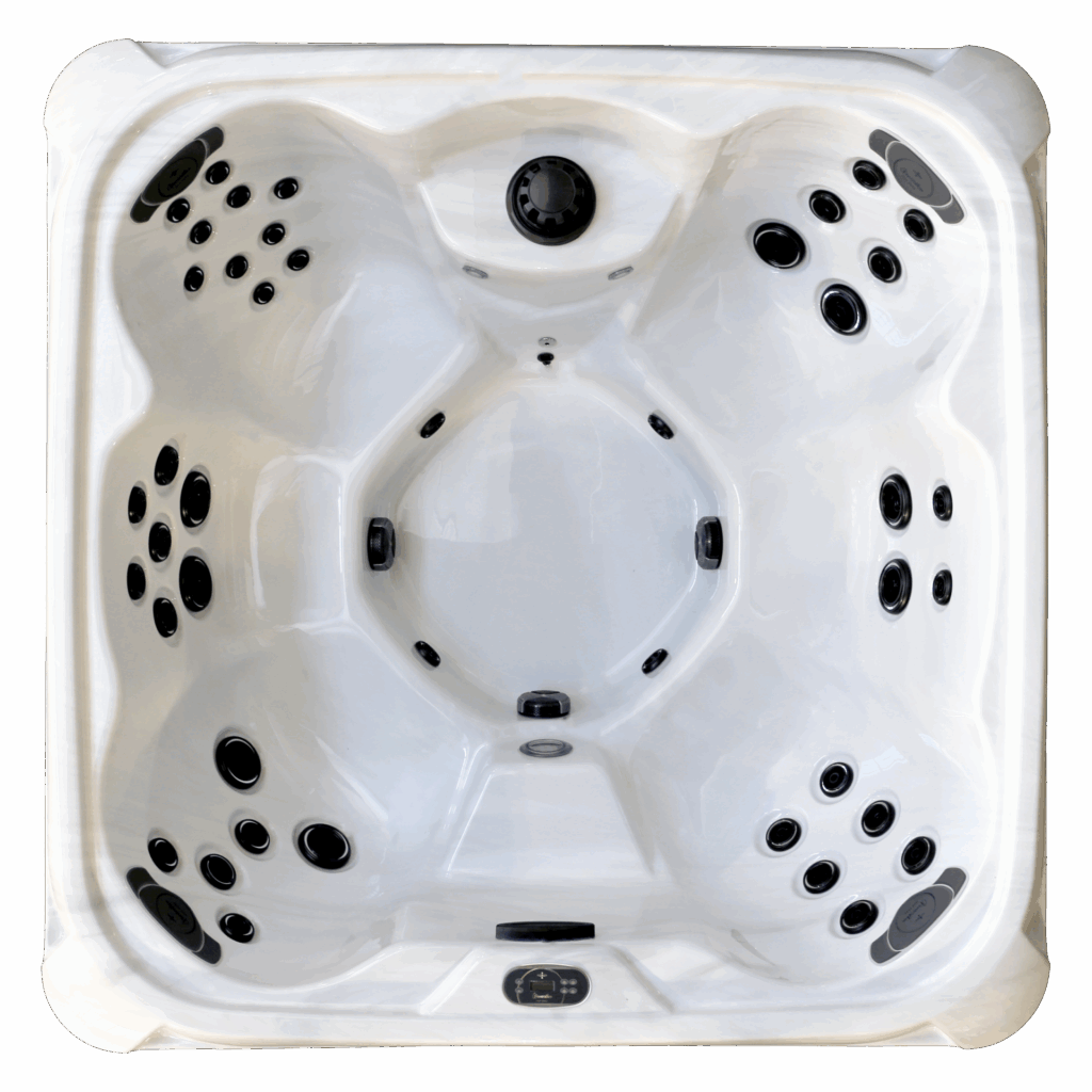 Gen X hot tub, overhead view